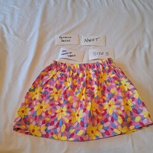 Gymboree girls size 5 Outlet skirt floral with modesty shorts NWOT